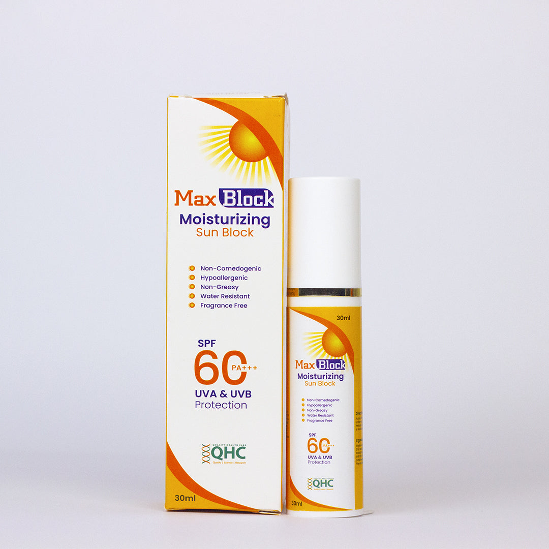 Max block SPF 60 Moisturizing Sunblock – Qhc.com.pk