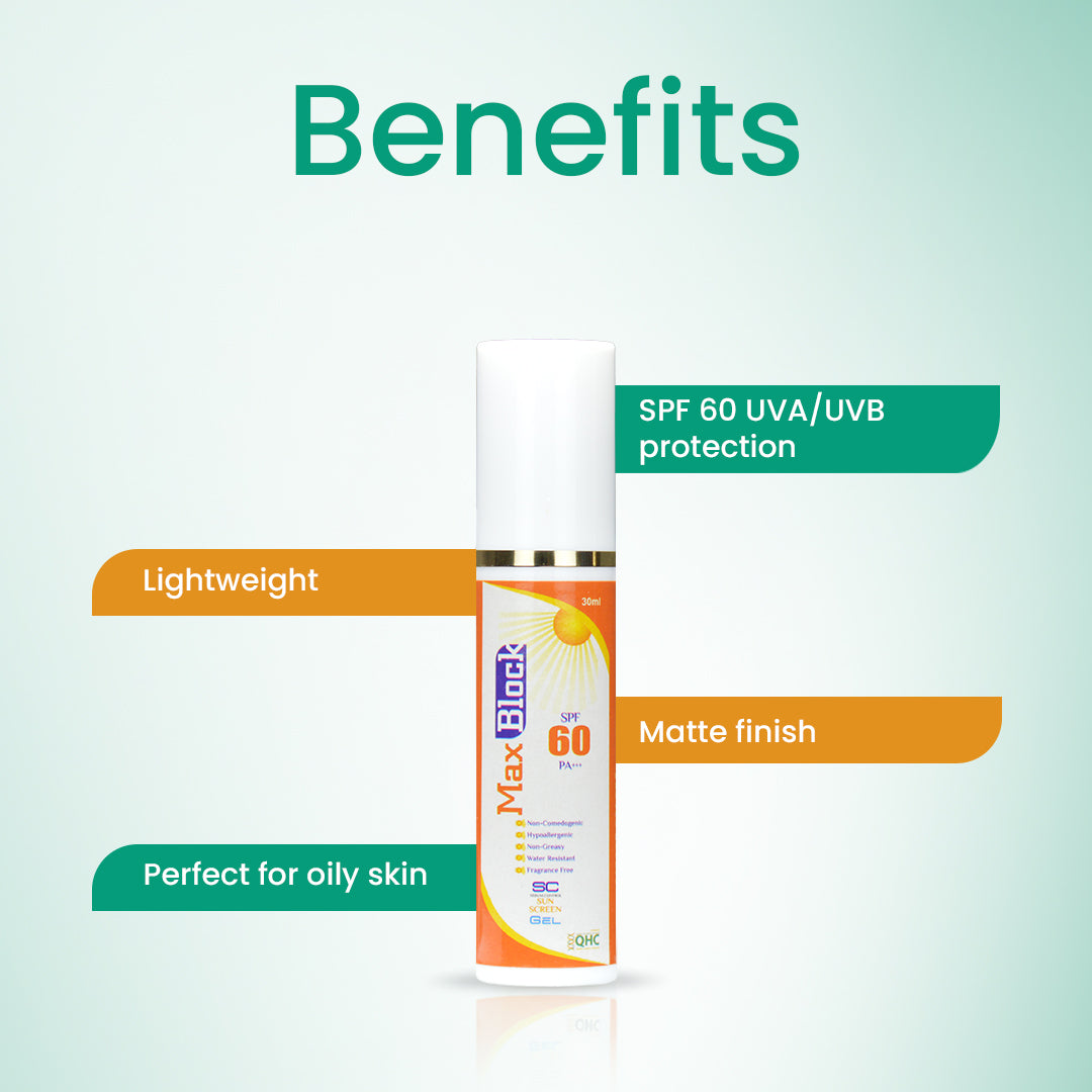 Max Block SPF 60 Sunscreen Gel