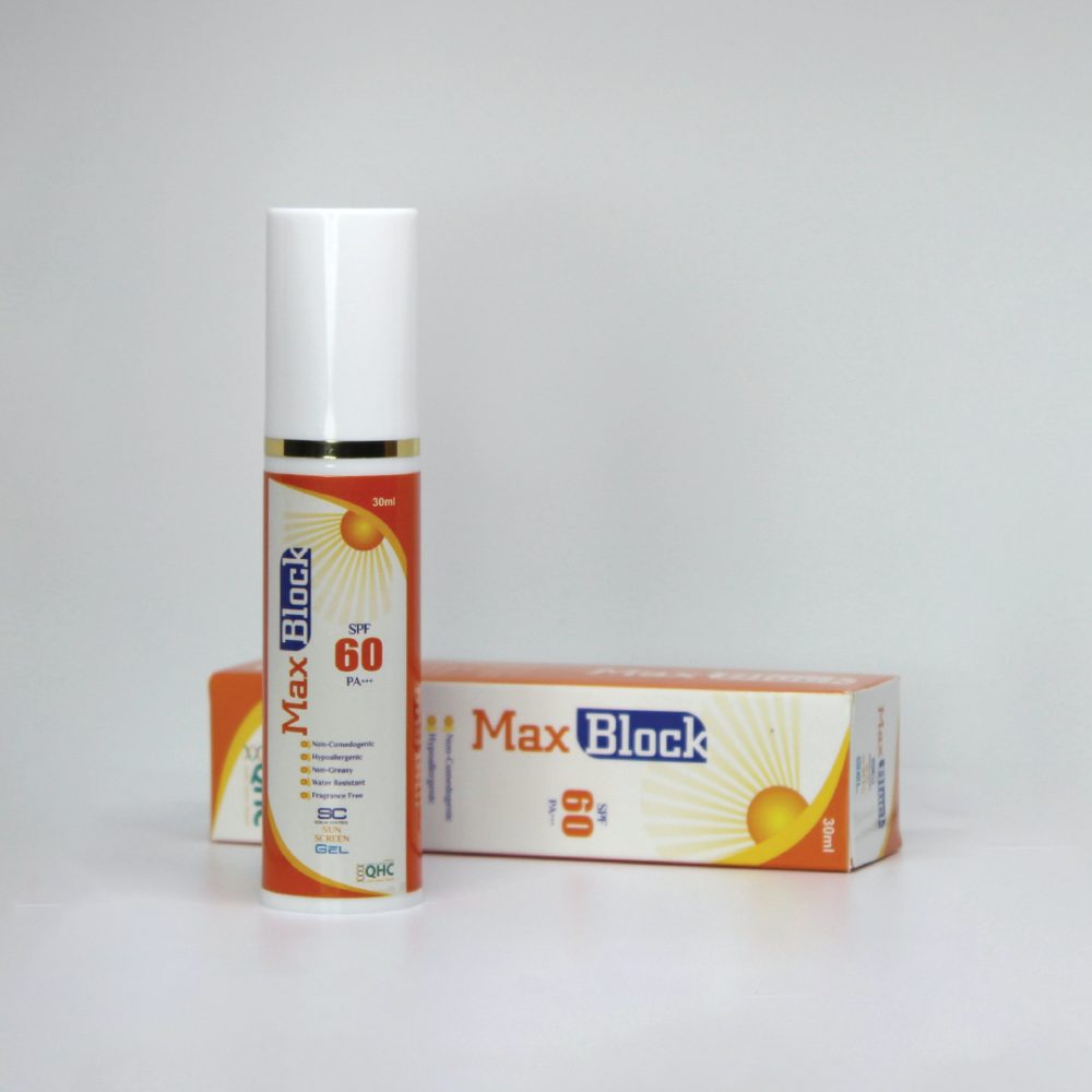 Max block SPF 60 Sunscreen Gel
